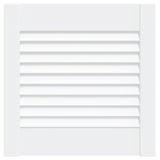 Anta con Design a Lamelle Bianca 39,5x39,4 cm in Legno di Pino