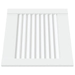 Anta con Design a Lamelle Bianca 39,5x39,4 cm in Legno di Pino
