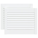 Ante a Lamelle 2 pz Bianche 39,5x49,4 cm in Legno di Pino