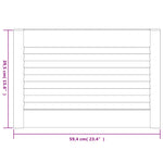 Ante a Lamelle Bianche 2 pz Bianche 39,5x59,4 cm Legno di Pino