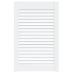 Anta con Design a Lamelle Bianca 61,5x39,4 cm in Legno di Pino