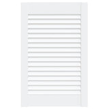Anta con Design a Lamelle Bianca 61,5x39,4 cm in Legno di Pino