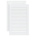 Ante a Lamelle 2 pz Bianche 61,5x39,4 cm in Legno di Pino