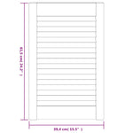 Ante a Lamelle 4 pz Bianche 61,5x39,4 cm in Legno di Pino