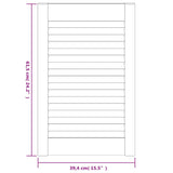 Ante a Lamelle 4 pz Bianche 61,5x39,4 cm in Legno di Pino