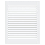 Anta a Lamelle Bianca 61,5x49,4 cm in Legno di Pino