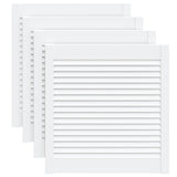 Ante a Lamelle 4 pz Bianche 61,5x59,4 cm in Legno di Pino