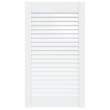 Anta con Design a Lamelle Bianca 69x39,4 cm in Legno di Pino