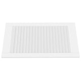 Anta con Design a Lamelle Bianca 69x39,4 cm in Legno di Pino