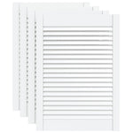 Ante a Lamelle 4 pz Bianche 69x49,4 cm in Legno di Pino