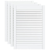 Ante a Lamelle 4 pz Bianche 69x49,4 cm in Legno di Pino
