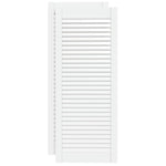 Ante a Lamelle 2 pz Bianche 99,3x39,4 cm in Legno di Pino