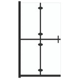 Parete per Doccia Walk-in Pieghevole in Vetro ESG 70x190 cm