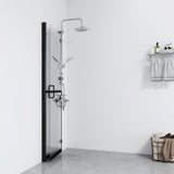 Parete per Doccia Walk-in Pieghevole in Vetro ESG 70x190 cm