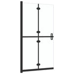 Parete per Doccia Walk-in Pieghevole in Vetro ESG 70x190 cm