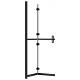 Parete per Doccia Walk-in Pieghevole in Vetro ESG 90x190 cm