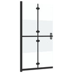 Parete per Doccia Walk-in Pieghevole in Vetro ESG 70x190 cm