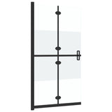 Parete per Doccia Walk-in Pieghevole in Vetro ESG 80x190 cm