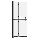 Parete per Doccia Walk-in Pieghevole in Vetro ESG 70x190 cm