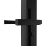 Porta da Interno ESG Vetro e Alluminio 93x201,5 cm Nera