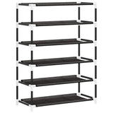 Scarpiera Nera 60x28x90 cm Tessuto