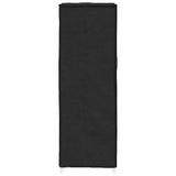 Scarpiera Nera 60x28x90 cm Tessuto