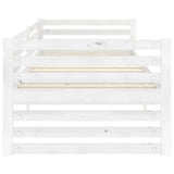 Dormeuse Bianca in Legno Massello di Pino 90x200 cm