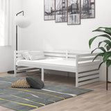 Dormeuse Bianca in Legno Massello di Pino 90x200 cm