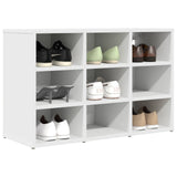 Mobile per scarpe Bianco 77,5 x 30 x 51 cm Legno truciolato