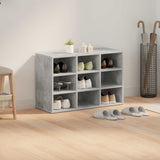 Mobile per scarpe Grigio cemento 77,5 x 30 x 51 cm