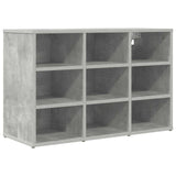Mobile per scarpe Grigio cemento 77,5 x 30 x 51 cm