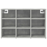 Mobile per scarpe Grigio cemento 77,5 x 30 x 51 cm