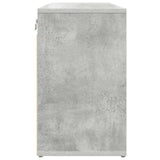 Mobile per scarpe Grigio cemento 77,5 x 30 x 51 cm