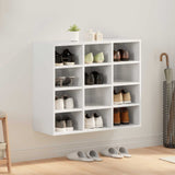 Mobile per scarpe Bianco 77,5 x 30 x 67 cm Legno truciolato