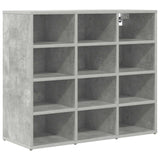 Mobile per scarpe Grigio cemento 77,5 x 30 x 67 cm