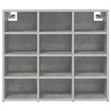 Mobile per scarpe Grigio cemento 77,5 x 30 x 67 cm