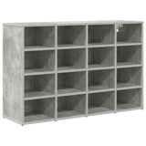 Mobile per scarpe Grigio cemento 103 x 30 x 67 cm