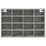 Mobile per scarpe Grigio cemento 103 x 30 x 67 cm