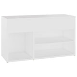 Panca Portascarpe Bianco 103x30x54,5 cm in Truciolato