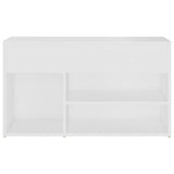 Panca Portascarpe Bianco 103x30x54,5 cm in Truciolato