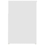 Panca Portascarpe Bianco 103x30x54,5 cm in Truciolato