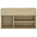 Panca Portascarpe Rovere Sonoma 103x30x54,5 cm in Truciolato