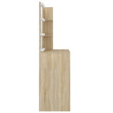 Toeletta con LED Rovere Sonoma 74,5x40x141 cm in Legno truciolato