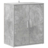 Scarpiera Grigio Cemento 60x35x70 cm in Legno truciolato