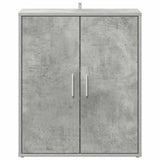 Scarpiera Grigio Cemento 60x35x70 cm in Legno truciolato