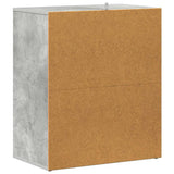 Scarpiera Grigio Cemento 60x35x70 cm in Truciolato