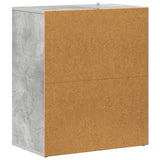 Scarpiera Grigio Cemento 60x35x70 cm in Legno truciolato