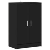 Scarpiera Nera 60x35x92 cm in Truciolato