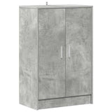 Scarpiera Grigio Cemento 60x35x92 cm in Truciolato