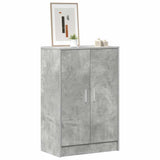 Scarpiera Grigio Cemento 60x35x92 cm in Truciolato